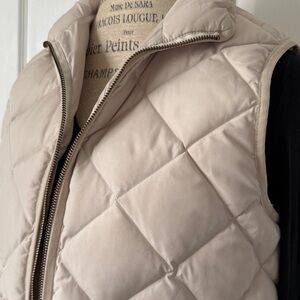 Women's Quilted Beige Vest